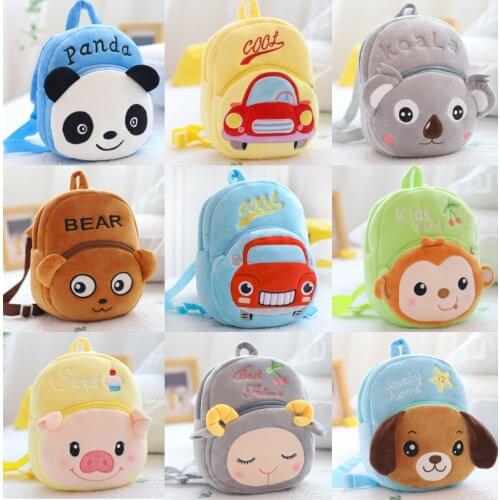 Cute Cartoon Childrens School Bag Kindergarten Baby 1-3 Years Old Creative Plush Backpack Childrens Birthday Gift