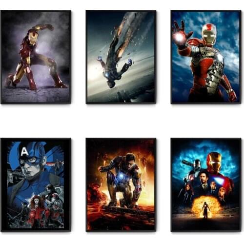 5D DIY Diamond Painting Marvel Canvas Iron Full Square Rhinestone Embroidery Cross Stitch Kit Mosaic Picture Decoration Gift