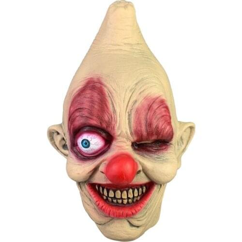 One-Eyed Clown Mask Ghost Festival Horror Mask Masquerade Horror Zombie Mask Headgear 2
