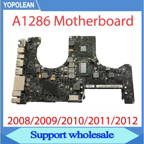 Original Logic Board For MacBook Pro 15" A1286 Motherboard 2008 820-2330-A 2009 820-2523-B 2010 820-2850-A 2011 820-2915-A