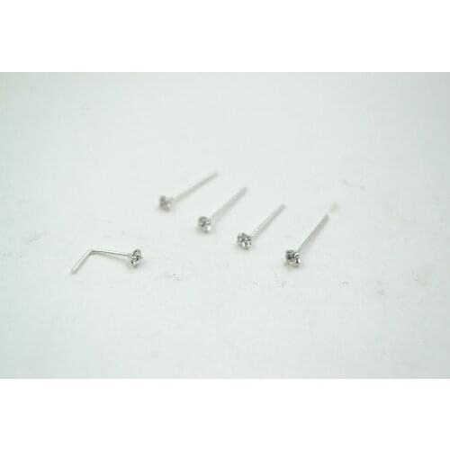 100pcs/lot Free Shipping 925 sterling silver nose ring 2.5mm Nose Stud Body Piercing