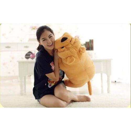 Plush dog toy lovely bulldog dog cute stuffed doll children gift about 80cm 0181