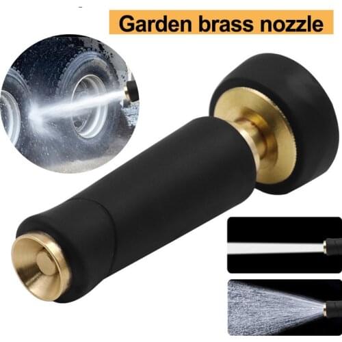 2021 New Watering Spray Gun Adjustable Metal Nozzle Garden Hose Sprinkler System Pressure Washer Car Wash Watering Water Gun