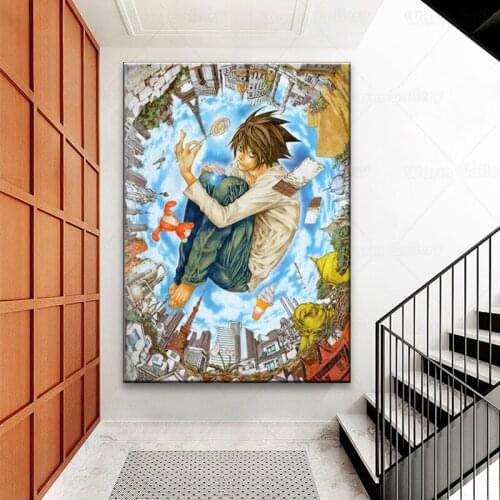 Death Note Posters Classic Anime Series Canvas Prints Bar Room Decoration Painting Art Wall Sticker Picture