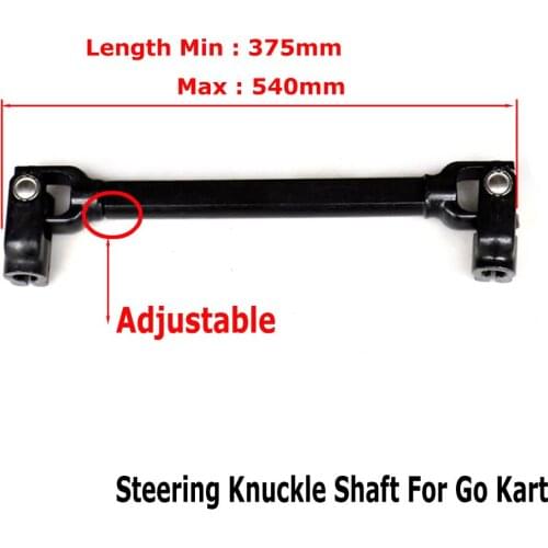 375mm 540mm Power Adjustable Steering Knuckle Gear Shaft Rack Pinion For Go Kart chinese ATV Quad Golf Cart 4 wheel spare parts