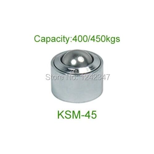 Ahcell chrome bearing steel ball conveyor caster roller KSM-45 450kg heavy duty free run wheel universal ball transfer unit