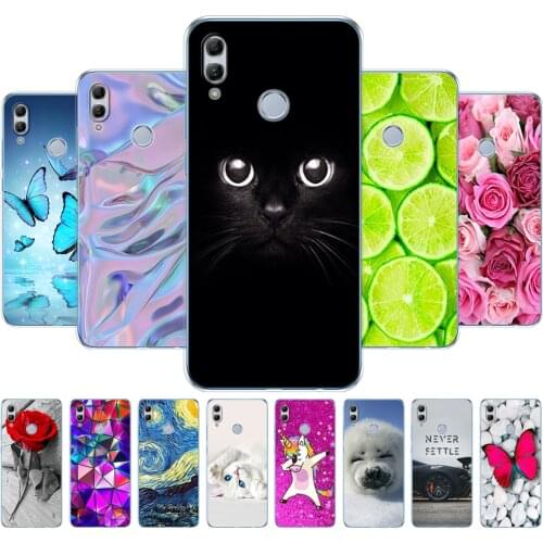 Silicone case for huawei honor 10 lite case 6.21 inch soft tpu back cover phone case for honor 10 lite Case Coque Etui full 360