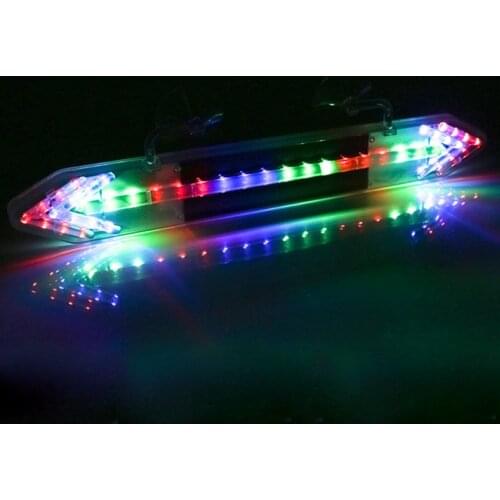 Solar Energy High Power 46 LED Strobe Flash Warning Windscreen Car Colorful Lamp Truck Emergency Light Flashing Firemen Lights