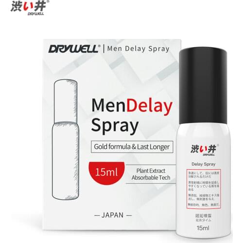 DRY WELL Long Time Sex Delay Spray for Men Anti Premature Ejaculation Non-Numbing Fast Absorbing Sex Products Safe for Oral Sex