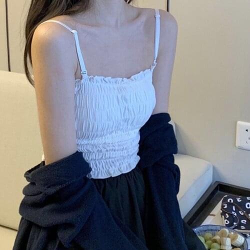 Fashion Sexy Women Tube Tops Summer Casual Adjustable Sleeveless Short Croppled Top Vest Girls Tank Top Female Clothing Mujer
