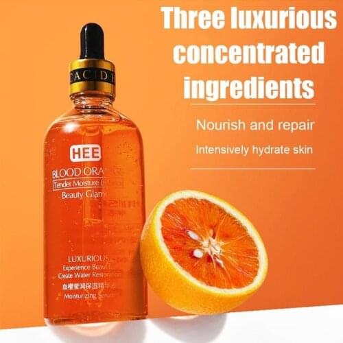 100ml Blood Orange Moisture Essence Hyaluronic Acid Serum Anti-wrinkle Nicotinamide Liquid Smooth Skin Care Essence
