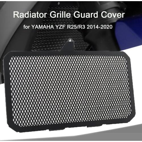 YZF R3 R25 Motorcycle Aluminum Radiator Grille Guard Cover Protector For Yamaha YZFR25 YZFR3 2014 2015 2016 2017 2018 2019 2020