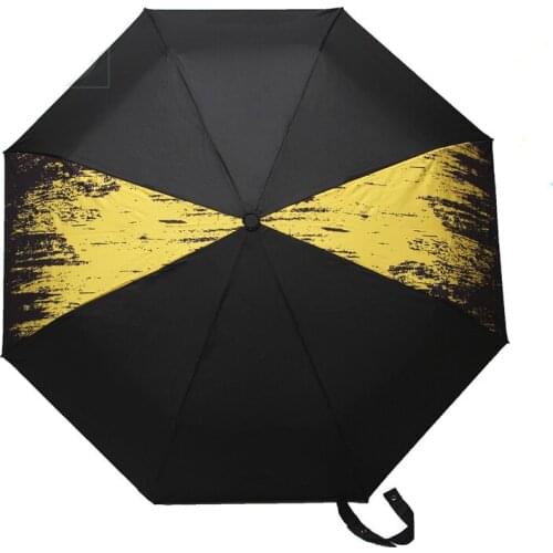 For Porsche Design Porsche Umbrella Short Handle Semi-Automatic Umbrella 718 GT4 Umbrella Racing Yellow Umbrella