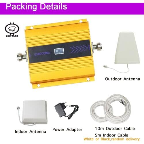 ZQTMAX GSM Signal Amplifier GSM mobile phone signal booster gsm900 repeater with Log periodic antenna sets