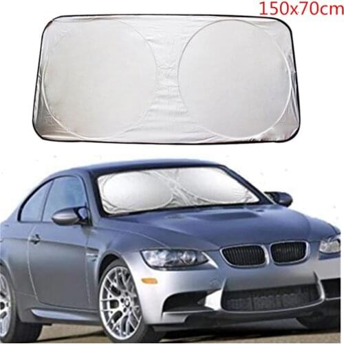 150x70cm Automobile Sunshade Cover Blocks UV Car Windshield Snow Sun Shade Waterproof Protector Cover Car Front Windscreen Cover