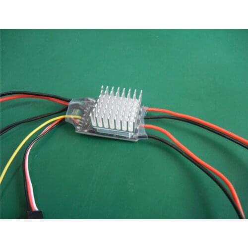 2-4S 20A x2 Brushed ESC Dual Way Unidirectional Brushed ESC Speed Controller Replacement for Model Boat DIY Spare Part