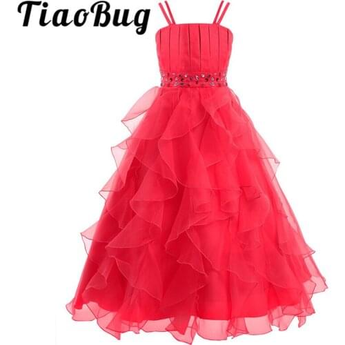 2020 Flower Girls Dress Lace Tulle Tutu Kids First Communion Dresses Girls Princess Pageant Party Ball Gown for Bridal Wedding