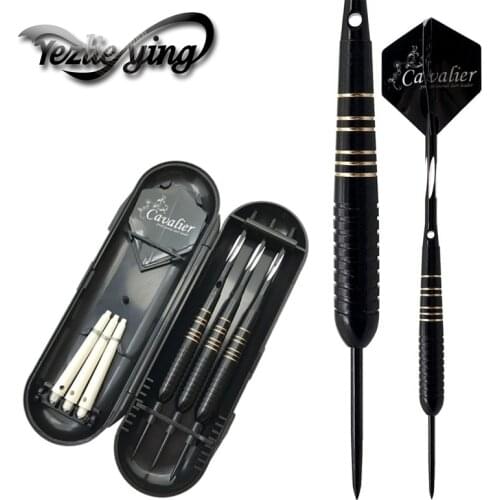 3PCS/Set of Darts Professional 23 g Carved Pole Black Steel Tip Darts Aluminum Tree Beautiful Darts Flight Sports Games