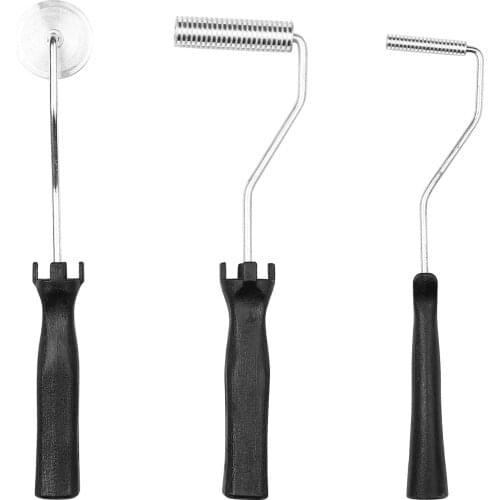 3Pcs Fiberglass Roller Tools Kit Fiberglass Bubble Paddle Tool Laminating Paint Roller Kit for Mold Resin Fiberglass Resin Tub