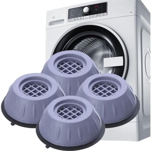 4Pcs Anti Vibration Feet Pads Rubber Legs Slipstop Silent Skid Raiser Mat For Washing Machine Support Dampers Stand Accessories