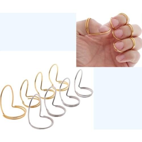 4Pcs/Set Adjustable Metal Thumb Finger Guitar Picks Forefinger Stretchable Good Pick Guitar Bass Accessories