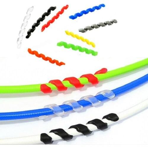 5Pcs Spiral Anti-friction Bicycle Brake Pipe Protect Cycling Bike Sleeves Guard