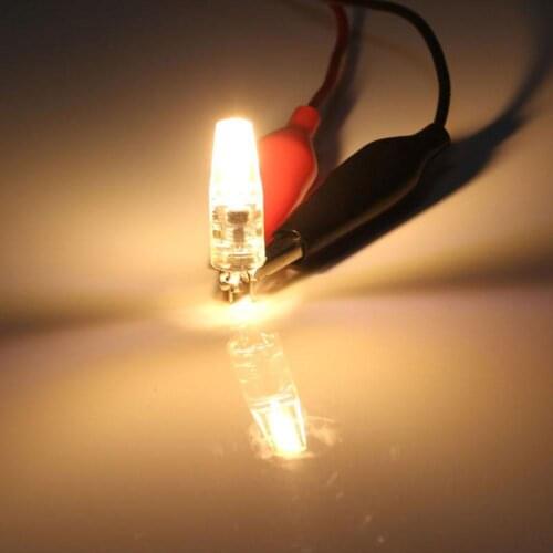AC/DC 12V 6W Home Mini Bright Silicone Crystal G4 COB LED Bulb Spot Light Lamp Lamp Chandelier Lights