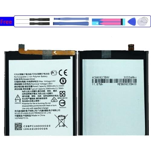 HE342 Battery For Nokia X6 2018 6.1 Plus TA-1099 X5 TA-1109 5.1 Plus HE 342 Mobile Phone Bateria NokiaX6 TA 1099 + Free tool