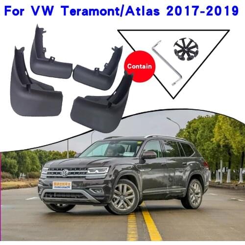 Car Fender Accessories For Volkswagen VW Teramont Atlas 2019-2017 Mudguards Splash Guards Fender Mudflaps Car Fender Mud Flaps