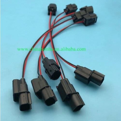 Free shipping 1/10/20/50 pcs/lot 2 pin/way Female and Male connector with 18AWG 20cm wire 6189-7036