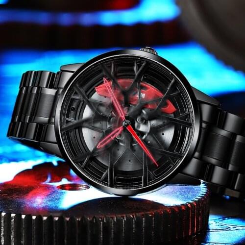 NEKTOM Watches Men Luxury Drop Shipping Super Car Wheel Business Watch Luminous Spinning Mens Sports 3D Watch Relogio Masculino