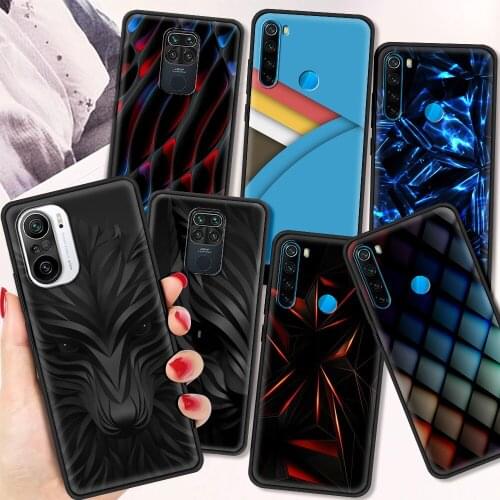 Black Light Dark Figures Shockproof Soft Cover for Redmi Note 7 8 8T 9 9S 10 Pro Luxury Case 7 7A 8 8A 9A 9C TPU Phone Case