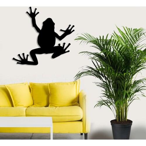 Walking Up Frog Wall Room Accessory Wooden Table 50x47cm