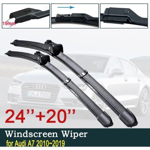 For Audi A7 2010~2019 RS7 4G8 4K8 Car Wiper Blades Windscreen Windshield Wipers Car Accessories 2011 2012 2013 2014 2015 2016