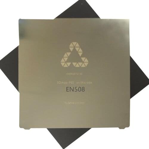 FLEXBED 508x508mm Removal Spring Steel Sheet Heat Bed applied PEI Flexible Build Plate with Base forCR-10S5 3D Printer Hot Bed