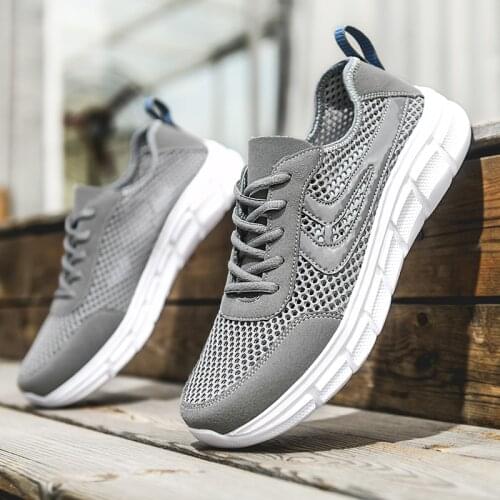 Summer Running Shoes Men Breathable Zaptillas Hombre Lightweight Rubber Platform Jogging Sneakers 2021 Sports Shoes Size 39-48