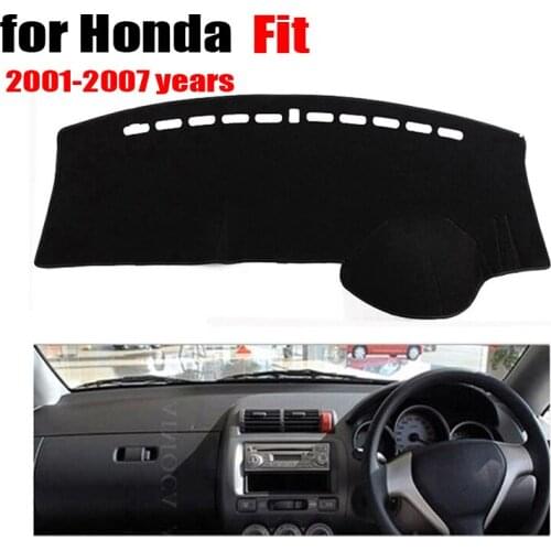 Right hand drives Car Dashboard Cover For Honda old Fit 2001 to 2007 years Console Avoid light pad dashmat Auto accessories