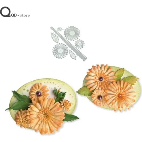 Flower Metal Cutting Dies Scrapbook DIY Card Make Mould Model Craft Decoration New Die Cut Stencil Handmade Tools Wholesale