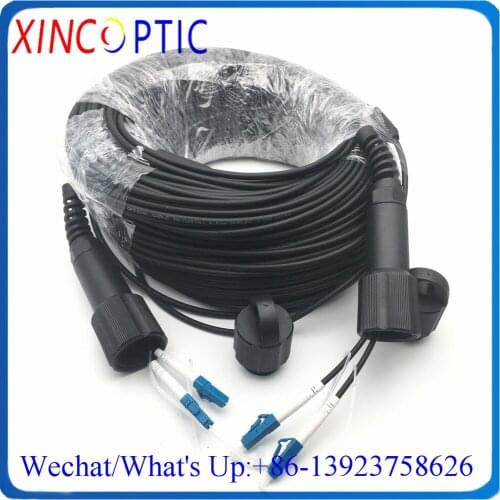150M,2C,MM,3.0mm,150Mtrs 2C OM3-150/300 Multimode PDLC ST FC SC FTTA DVI LC-LC Fiber Optic Armored LSZH Cable Patch Cord Jumper