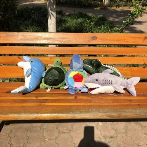 Sea Animals Puppet Show Cloth Finger crocodile Puppet Baby Educational Hand Puppets Doll Cartoon Animals Plush Toys whale