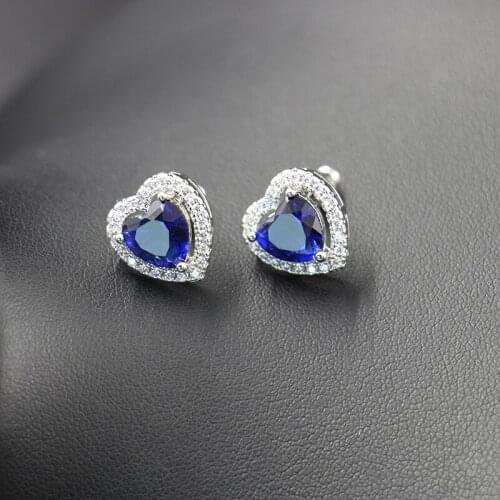 New Trendy Crystal Engagement Claws Design Hot Sale Rings For Women AAA Blue Zircon Cubic elegant rings Female Wedding jewerly