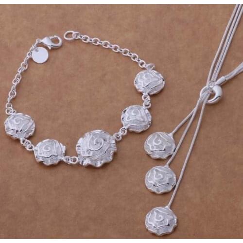 Wholesale High quality silver plated Fashion jewelry Necklace Bracelet WT-206