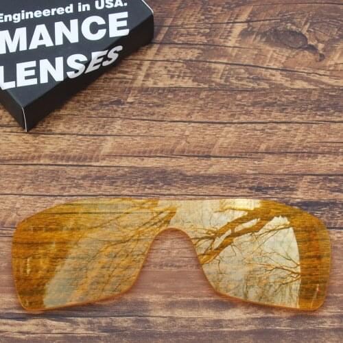 ToughAsNails Resist Seawater Corrosion Polarized Replacement Lenses for Oakley Batwolf Sunglasses Clear Yellow (Lens Only)