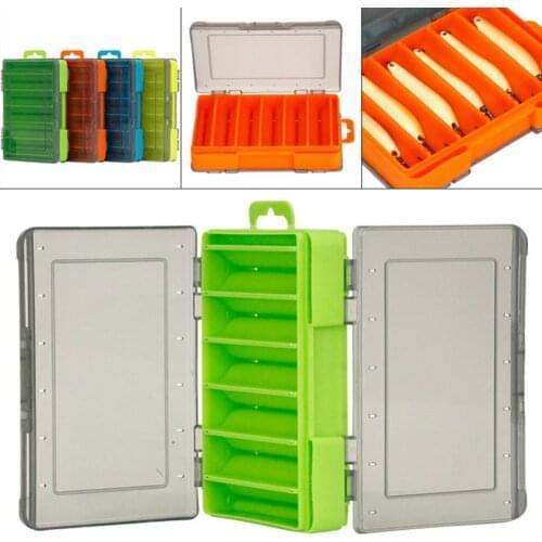12 Compartments Durable Double Sided Fishing Box Fishing Accessories Lure Hook Case Storage High Strength Fishing Tackle Box