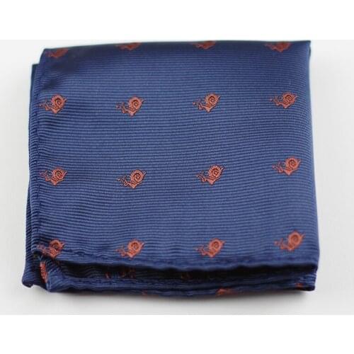 Ricnais Silk Handkerchief For Men Fashion Animal Floral Jacquared Pocket Square For Wedding Dress Party Hanky Chest Towel