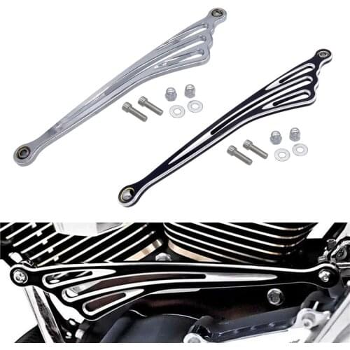 Motorcycle Shift Linkage for Harley Road King 1980-2017 Shift Linkage Black Chrome Linkage Wing Gear CNC Shift Lever Wing