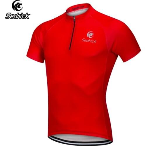 Sedrick Mens 1/4 Zipper Quick Dry Cycling Jerseys Pro Bike Team MTB Road Maillot Ciclismo Jersey Shirts Clothing 5 Color XS-4XL