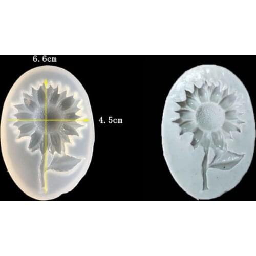 Sunflower DIY Silicone Crystal Drop Rubber Mold Transparent Clear Handmade Jewelry Mould