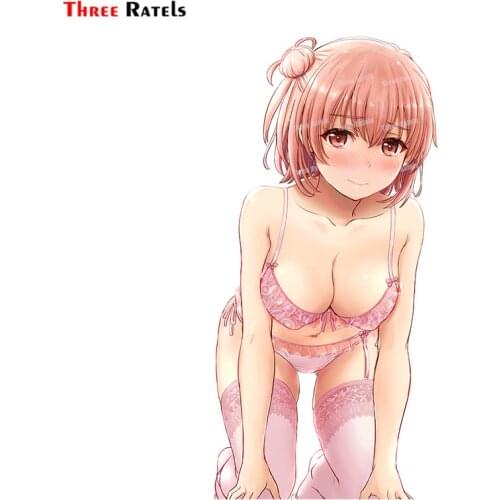 Three Ratels A60 Yuigahama Yui Yahari Ore No Seishun Lovecome Wa Machigatteiru Sticker For Car-Styling No Mosaic Sexy Girl Decal