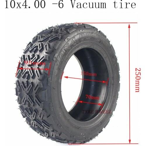 Lightning delivery 10X4.00-6 vacuum tyres 10*4.00-6 Tubeless Tire for snow plow Go karts ATV Quad bike OFF-Road